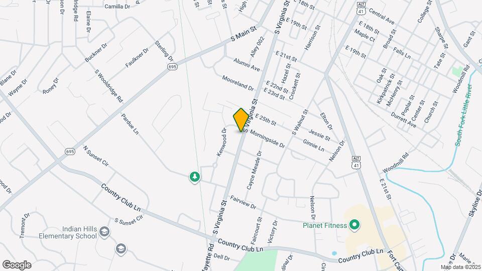 2607 S Virginia St Map and Location Details