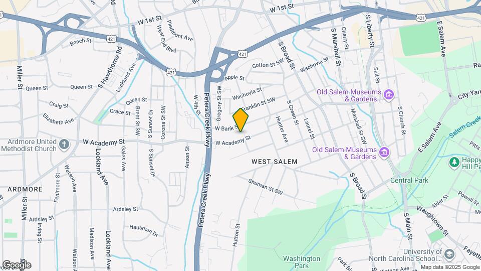 1109 W Academy St Map and Location Details