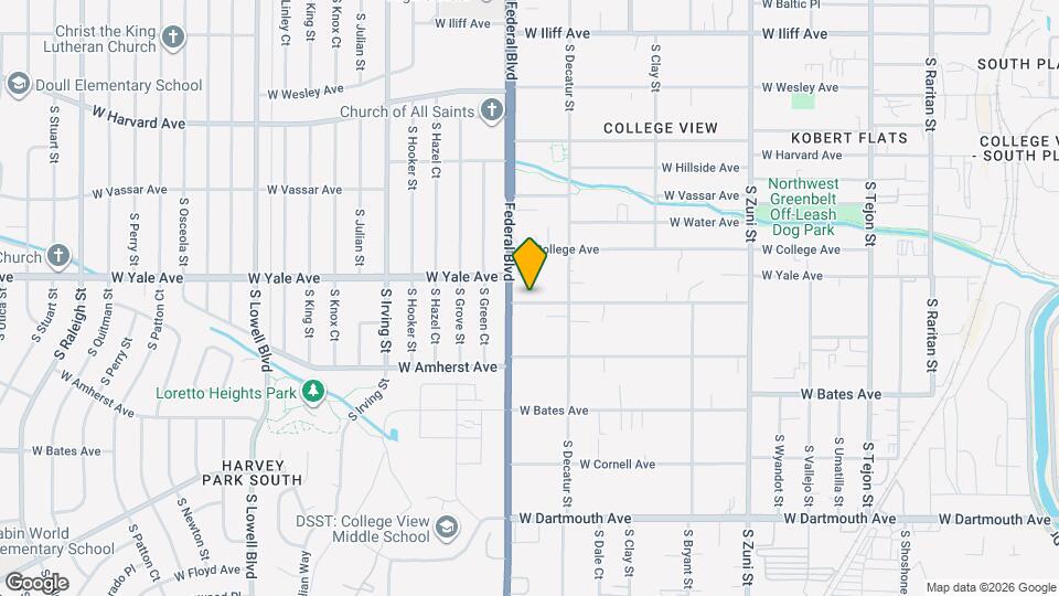 2997 W Yale Ave Map and Location Details