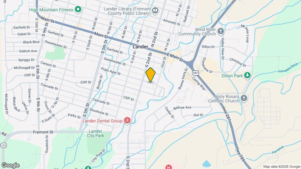 135 Popo Agie St, Unit 3 Map and Location Details