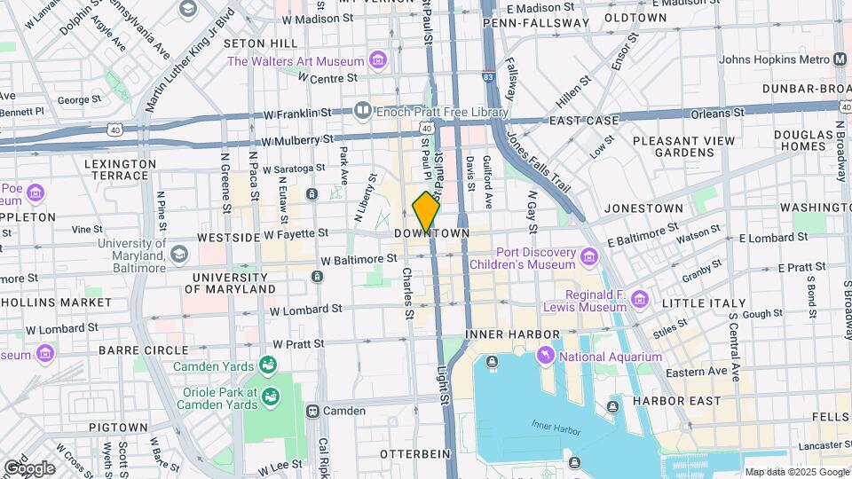 19 E Fayette St Map and Location Details