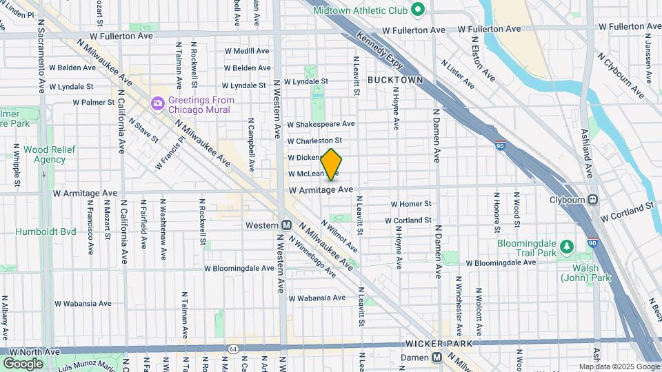 2244 W Armitage Ave Map and Location Details
