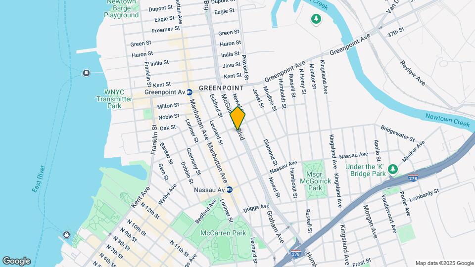 151 McGuinness Blvd Map and Location Details