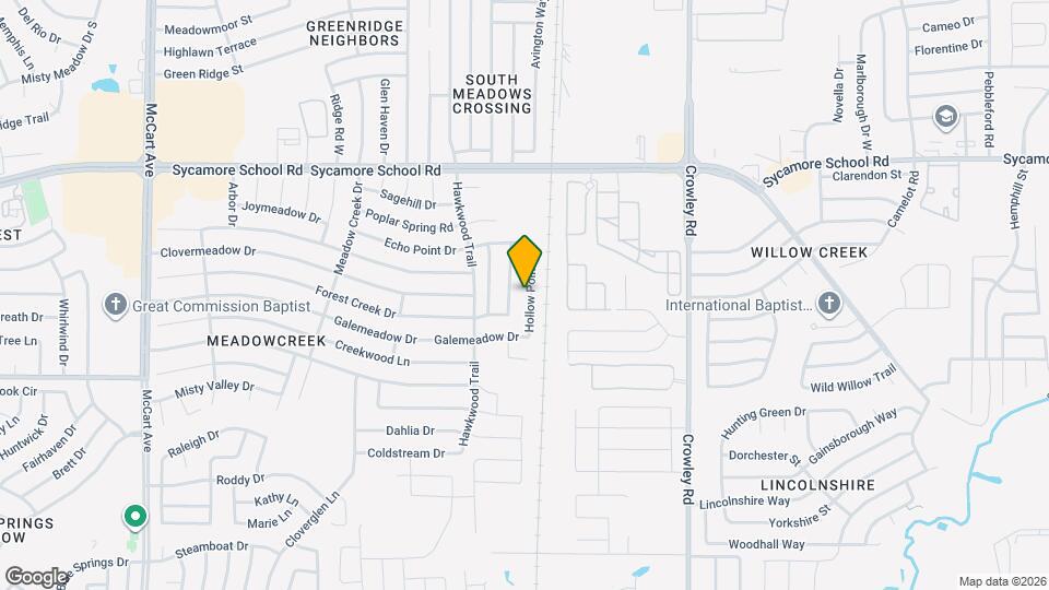 7648 Hollow Point Dr Mapa y Detalles de la Ubicación