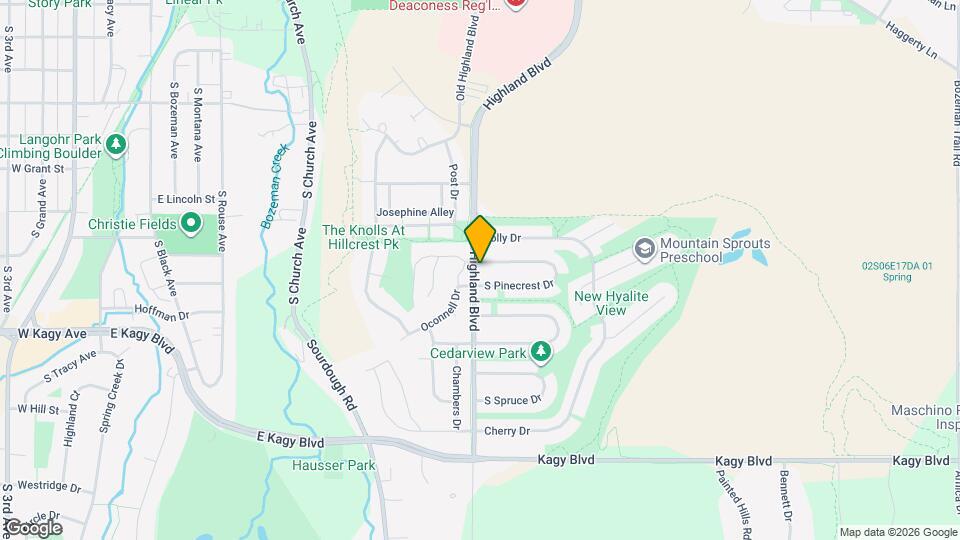 1104 N Pinecrest Dr Map and Location Details