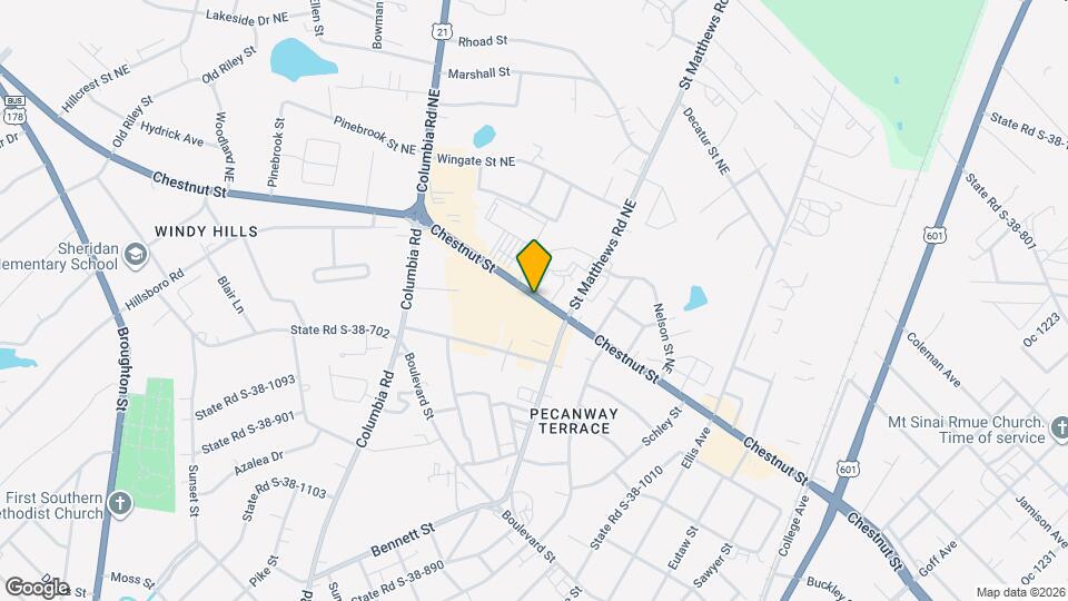 1529 Henley St Map and Location Details