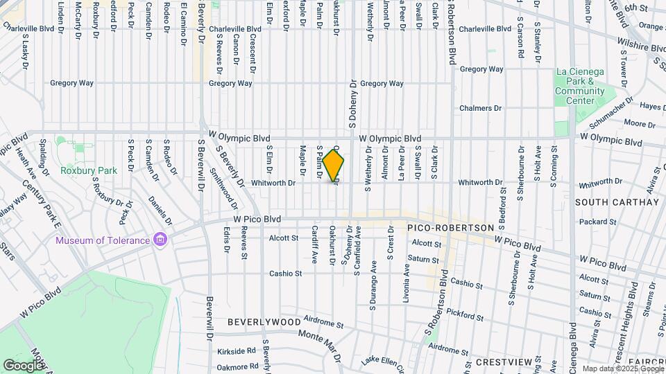 1101 S Oakhurst Dr Map and Location Details