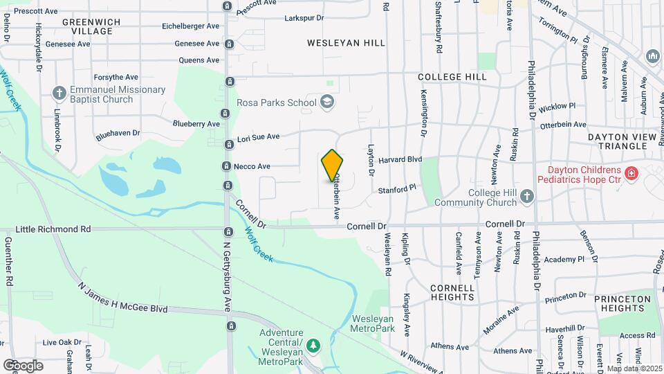 3689 Otterbein Ave Map and Location Details