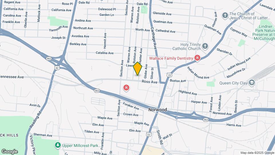 5107 Hunter Ave Map and Location Details