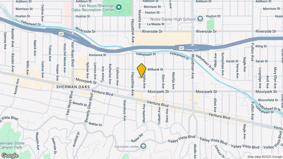 4445 Murietta Ave Map and Location Details