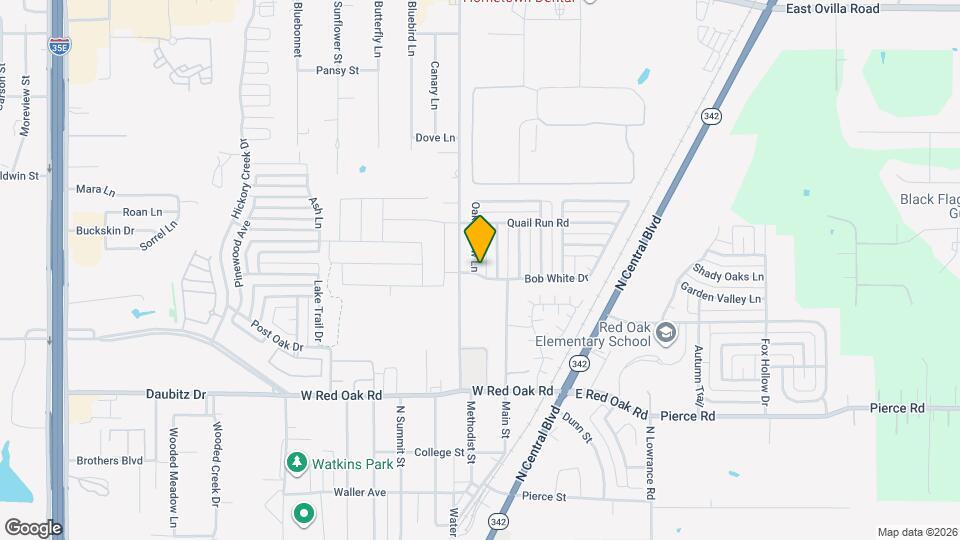 100 Oak Hollow Ln Map and Location Details
