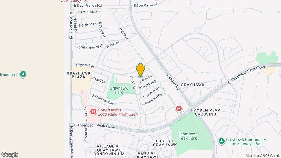 7670 E Quill Ln Map and Location Details