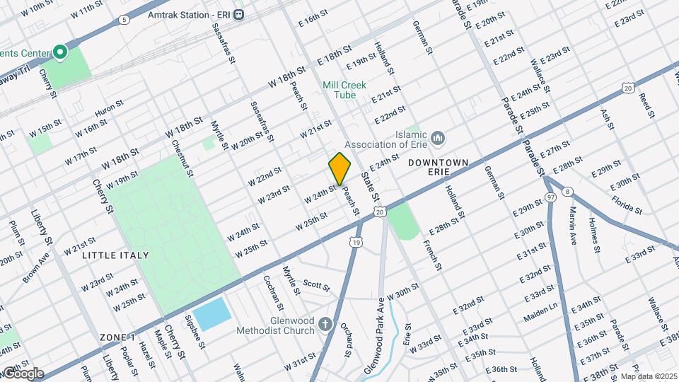 2406 Peach St Map and Location Details