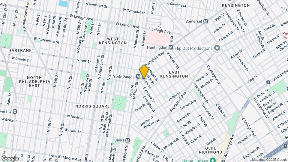 1904 E York St Map and Location Details