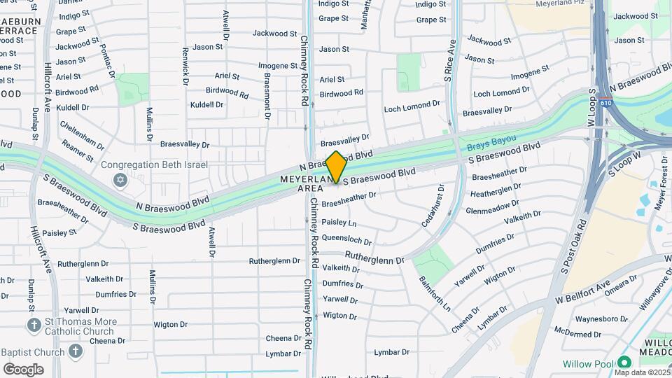 5319 S Braeswood Blvd Map and Location Details