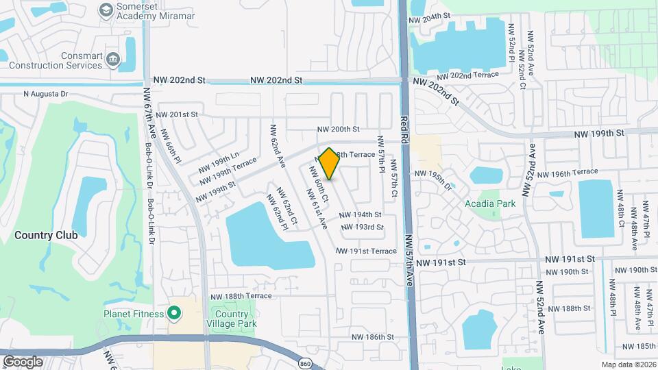 19642 NW 59th Pl Map and Location Details