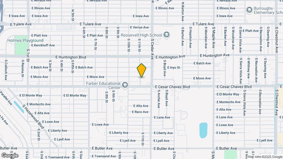 4110 E Mono Ave Map and Location Details