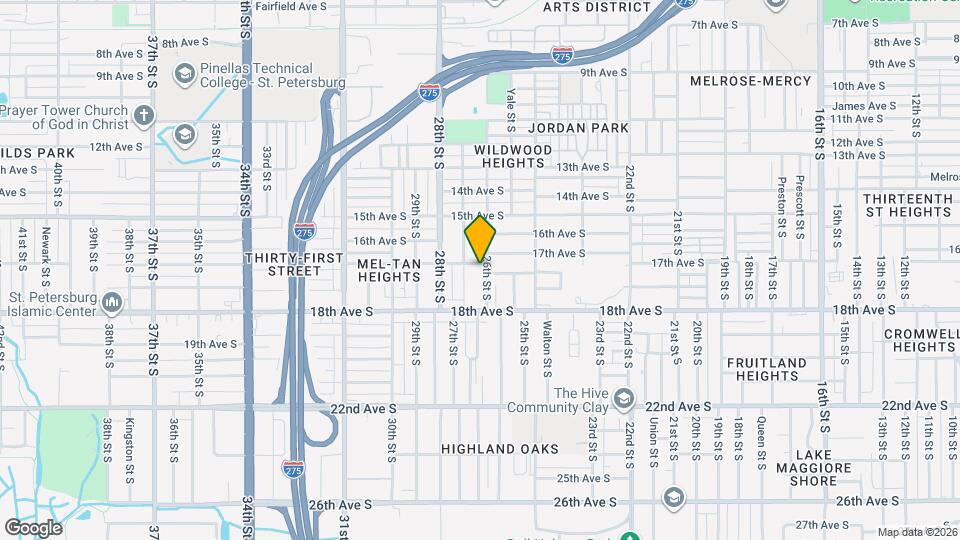1701 26th St S Map and Location Details