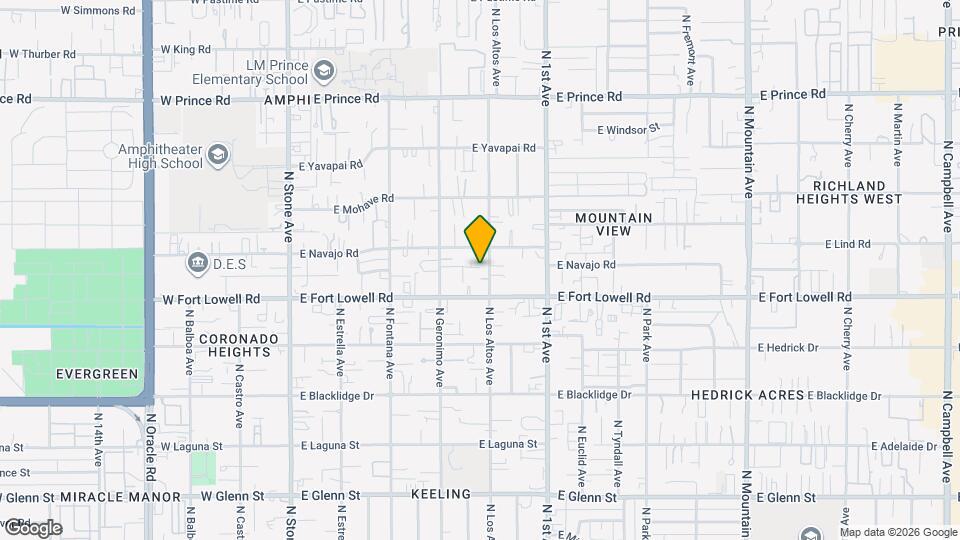 3235 N Los Altos Ave Mapa y Detalles de la Ubicación