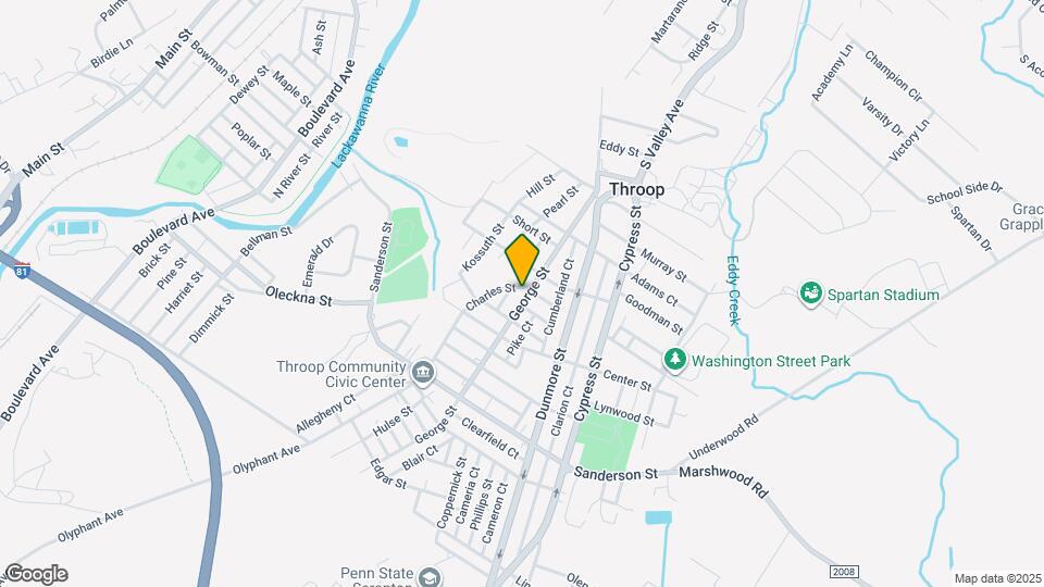 605 George St Map and Location Details