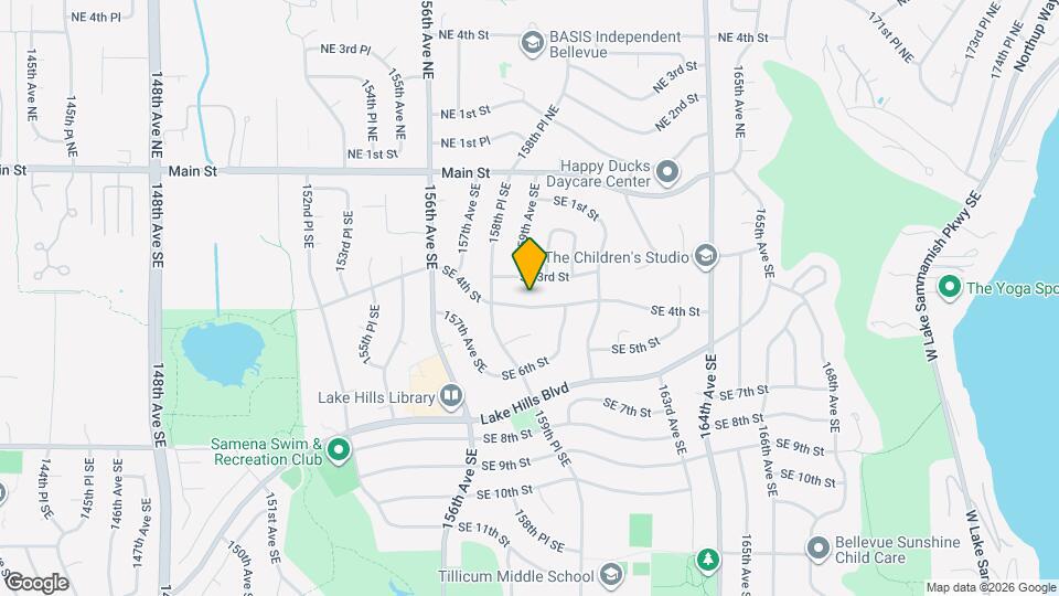 15834 SE 4th St Map and Location Details