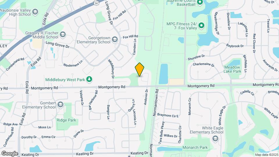 1210 Andover Cir Map and Location Details