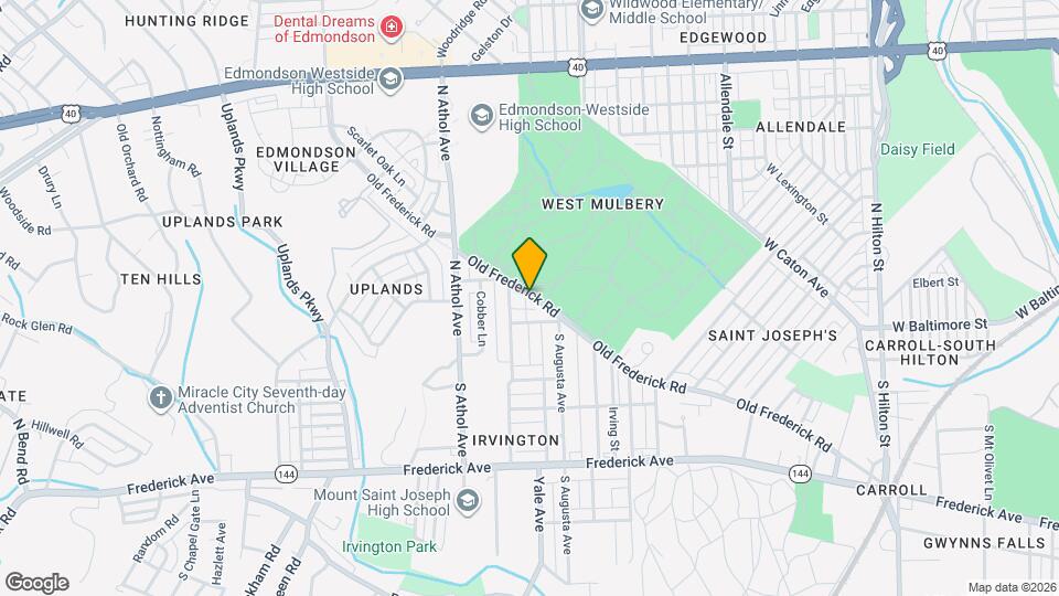 4213 Old Frederick Rd Map and Location Details