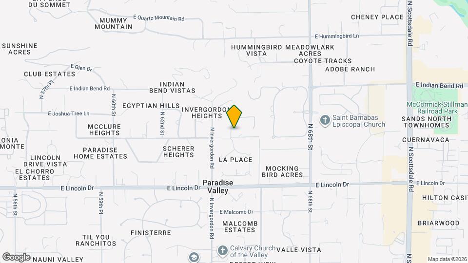 6500 E Cactus Wren Rd Map and Location Details