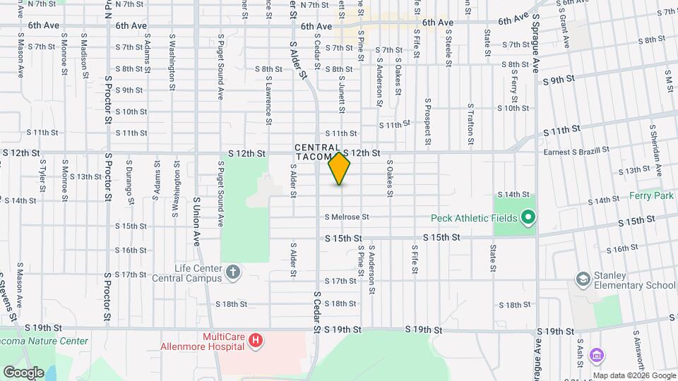 1314 S Junett St Mapa y Detalles de la Ubicación