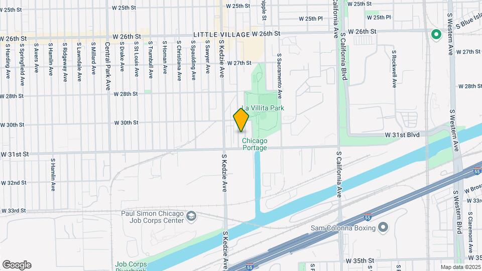 3033 S Troy St Map and Location Details