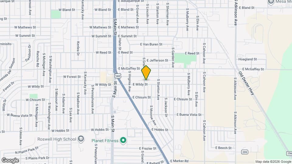 301 E Wildy St Map and Location Details