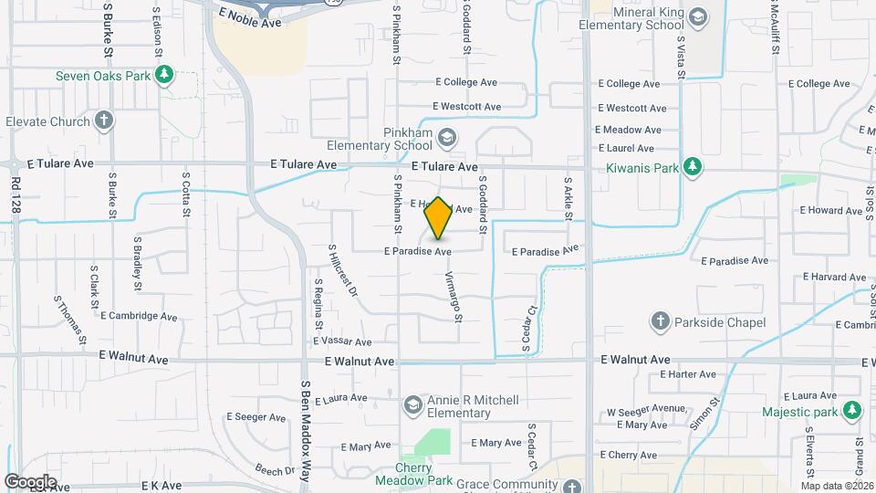 2232 E Paradise Ave Map and Location Details