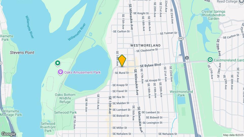 1436 SE Bybee Blvd Map and Location Details