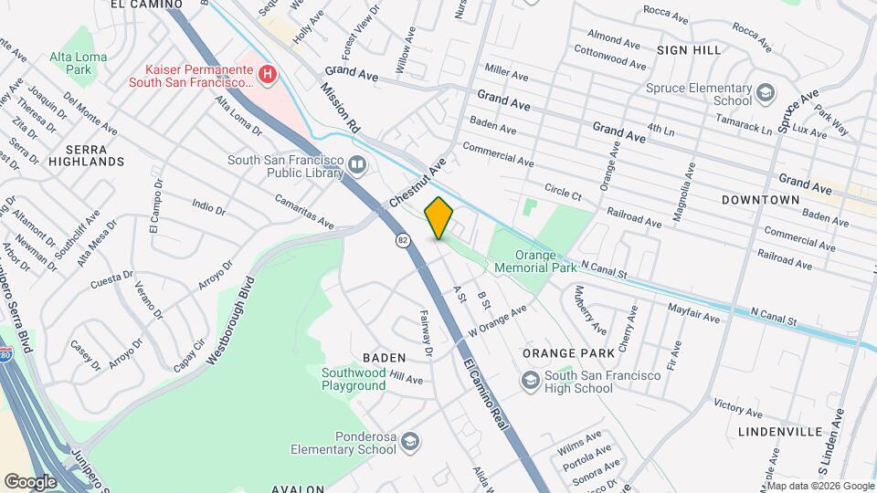 1 A St Map and Location Details