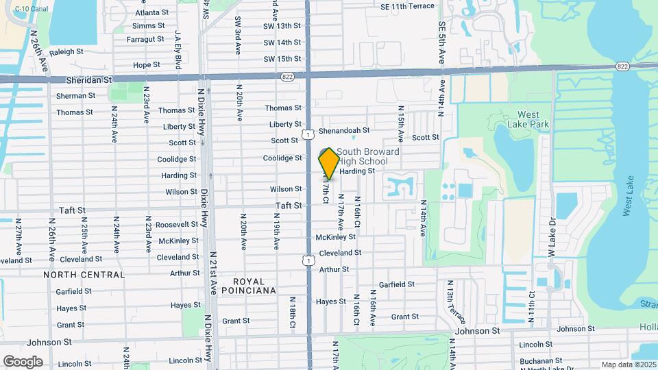 1821 N 17th Ct Mapa y Detalles de la Ubicación