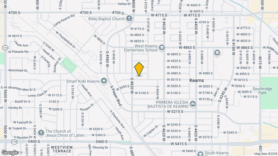 4776 W 5015 S Mapa y Detalles de la Ubicación