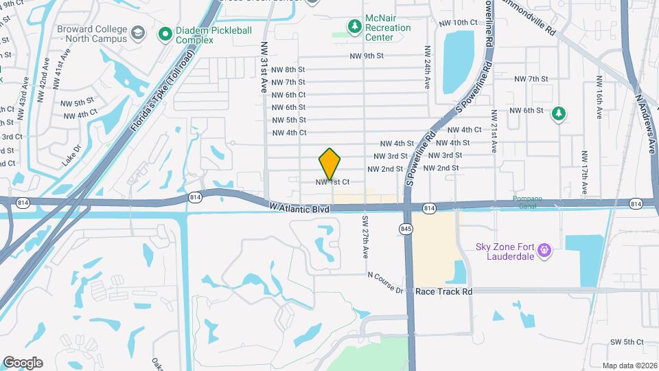 2800 NW 1st Ct, Unit A1 Map and Location Details