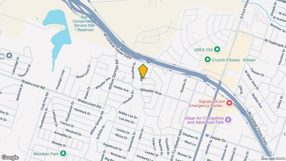 1814 Crestridge Dr Map and Location Details