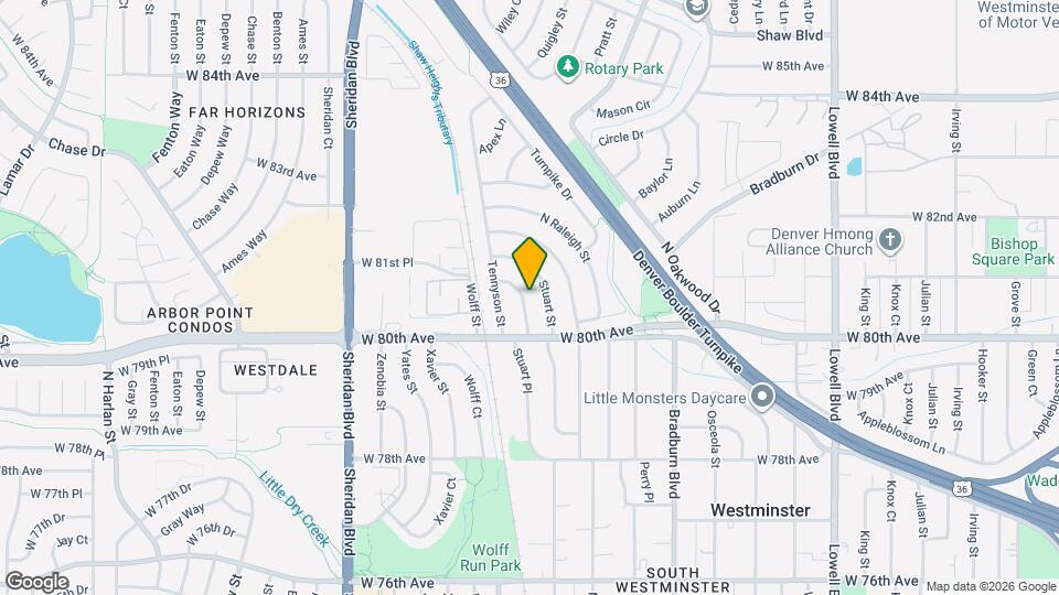 8060 Stuart Pl Map and Location Details