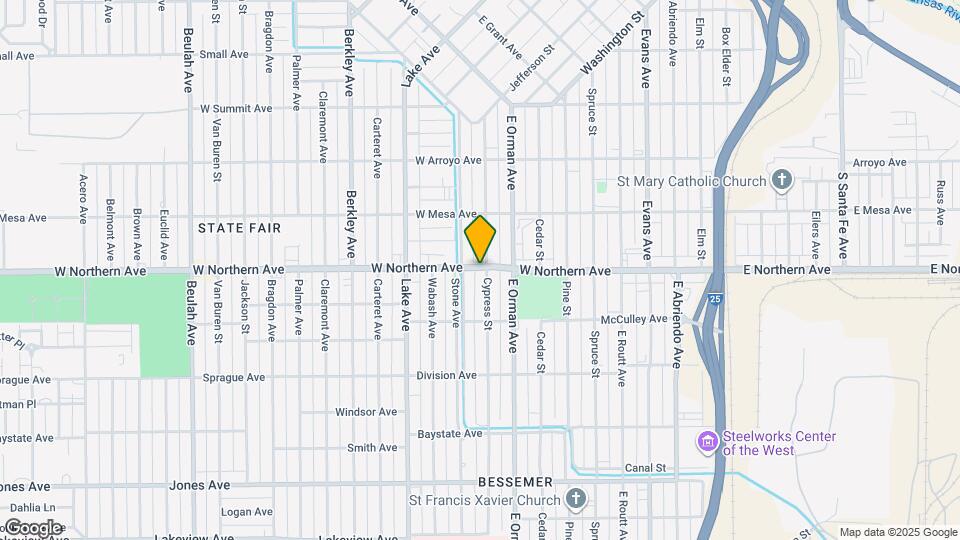 1301 Cypress St Map and Location Details