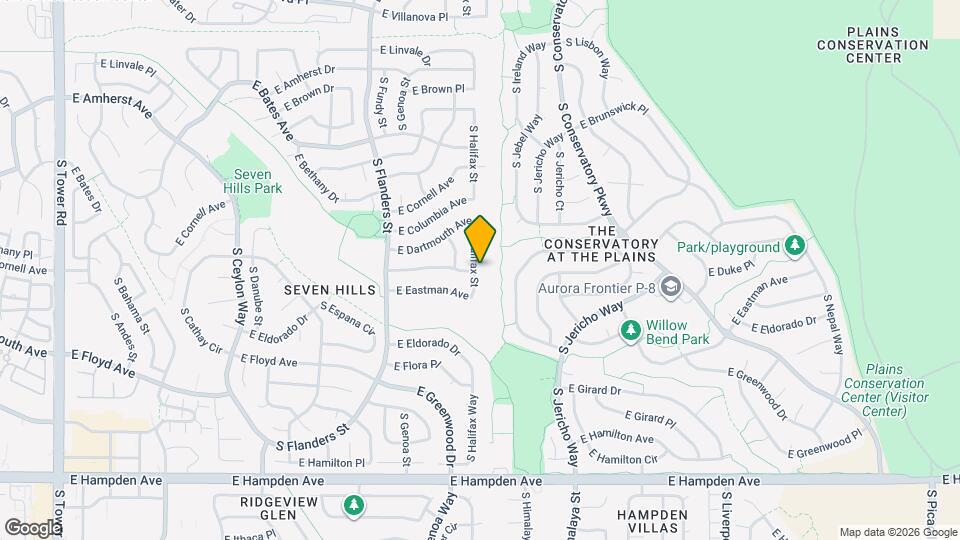 3158 S Halifax St Map and Location Details