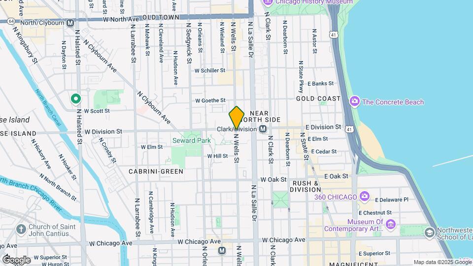 1187 N Wells St Map and Location Details