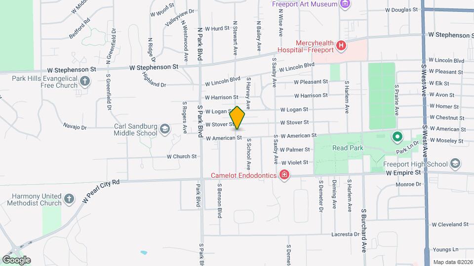 1436 W American St Map and Location Details