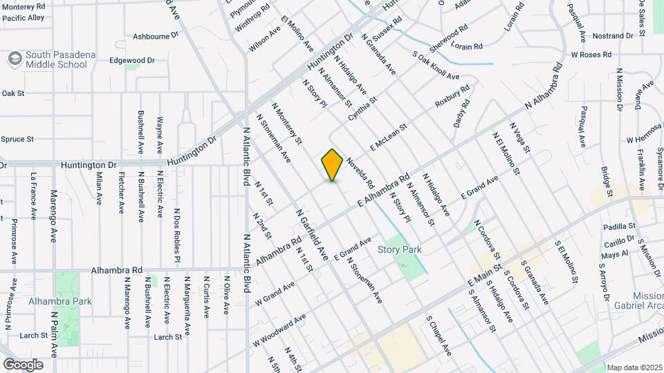 705 N Monterey St Mapa y Detalles de la Ubicación