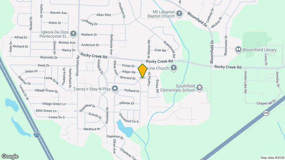 4278 Vinson Ave Map and Location Details