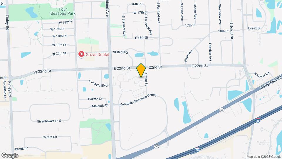 2240 S Grace St Map and Location Details