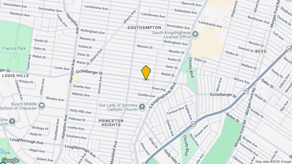 5128 Eichelberger St Map and Location Details