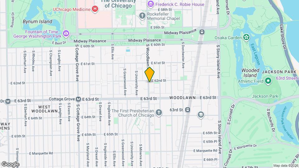 6211 S Woodlawn Ave, Unit Unit B - Room 4 Mapa y Detalles de la Ubicación