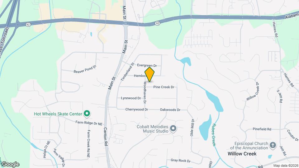 421 Creek Valley Dr Map and Location Details