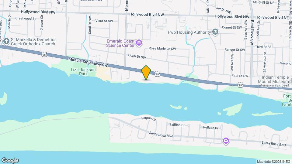 218 Miracle Strip Pkwy SW Map and Location Details